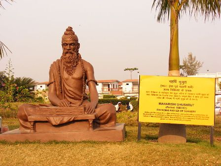 Statue dedicated to Shushrut, the father of surgery